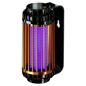 1pc Electric Rechargeable Photocatalytic Anti Mosquito Killer Lamp UV Bug Insect Trap Light Pest Control Repellent - Golden - Recharge