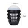 Waterproof Outdoor Led Mosquito Remover Lamp Electric Shock Mosquito Remover Lamp Usb Multifunctional Mosquito Repellent Mosquito Remover Lamp - Black