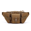 Men's Waterproof Nylon Fanny Pack With Adjustable Belt; Tactical Sport Arm Waist Bag For Outdoor Hiking Fishing Hunting Camping Travel - CP Camouflage