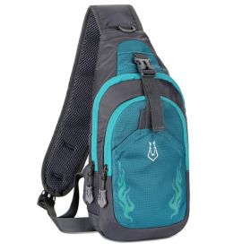 Chest Crossbody Bag Shoulder Bag for Men Travel Sports Gym - Blue - Sports Bag
