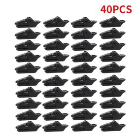 50pcs Heavy Duty Tent Snaps; Outdoor Clamps; Camping Accessories - 40pcs