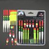15pcs Fishing Lure Floats Set; Combination Fishing Accessories; Assorted Sizes - 15pcs/pack