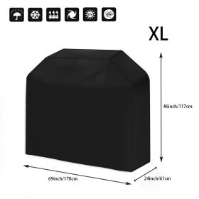BBQ Grill Barbeque Cover Anti-Dust Waterproof Weber Heavy Duty Charbroil BBQ Cover Outdoor Rain Protective Barbecue Cover - XL