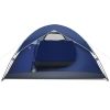 4-Person Dome Camping Tent with Removable Rain Fly & Carrying Bag;  Waterproof & Windproof;  for Camping;  Hiking;  Traveling - 4-Person