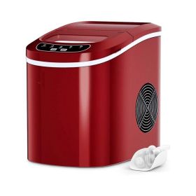 Household Mini Portable Countertop Ice Maker  - Red - Ice Maker