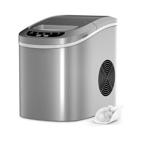 Household Mini Portable Countertop Ice Maker  - Silver - Ice Maker