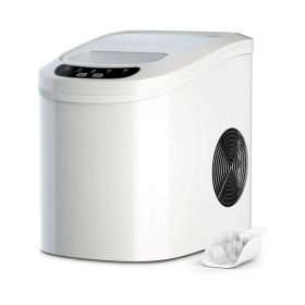 Household Mini Portable Countertop Ice Maker  - White - Ice Maker