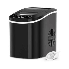 Household Mini Portable Countertop Ice Maker  - Black - Ice Maker
