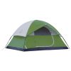 6 Person Yurt Camping Tent, 1 Room, Green - Green - metal and fabric