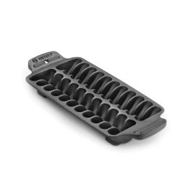 Cast Iron Shrimp Grill Pan - black