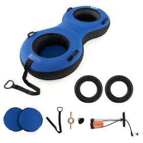 80" 2-Person Inflatable Snow Sled for Kids and Adults - Blue