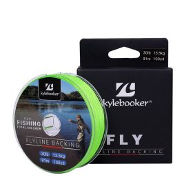 Kylebooker Fly Line Backing Line 20/30LB 100/300Yards Green Braided Fly Fishing Line - 20LB - 300YDS