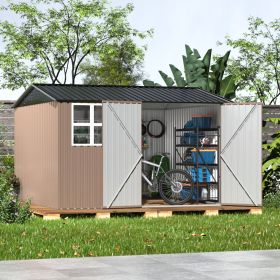 10'x10' Outdoor Storage Shed for Garden and Backyard - As Picture
