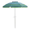 6.5 Feet Beach Umbrella with Carry Bag without Weight Base - Green