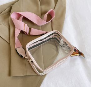 Clarissa Clear Crossbody Bag - Pink