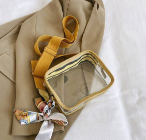 Clarissa Clear Crossbody Bag - Yellow
