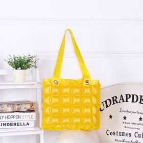 Clarissa Inflatable Tote Purse - Yellow