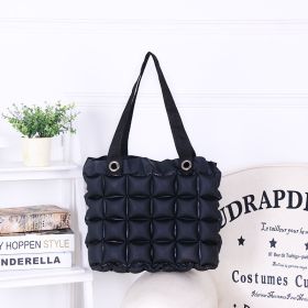 Clarissa Inflatable Tote Purse - Black