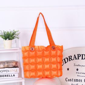 Clarissa Inflatable Tote Purse - Orange