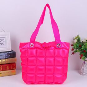 Clarissa Inflatable Tote Purse - Hot Pink