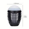 Waterproof Outdoor Led Mosquito Remover Lamp Electric Shock Mosquito Remover Lamp Usb Multifunctional Mosquito Repellent Mosquito Remover Lamp - Black