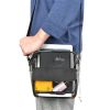 Clear Plastic Tote Bag Women Transparent Pvc Waterproof Crossbody Handbag Shoulder Bag Women Girl's Zip Purse Stadium Security - Black