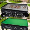 Silicone Griddle Mat Food Grade Silicone Grill Mat Protect the Top Surface from Insects 36 inch Green Color with Silicone Utensil Rest - Ag Company