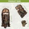 Breathable Camouflage Hunting Suit for Men - Lightweight and Hooded Wild Leafy Design - Adults