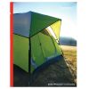 6 Person Yurt Camping Tent, 1 Room, Green - Green - metal and fabric