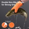 Silicone Smoker Oven Gloves with Waterproof & Hangable Design - Orange - Grill Supplies