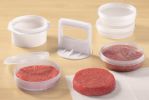 Hamburger Press Patty Maker 3 in 1 Burger Mold Patty Press 4 Storage Containers Patty Maker Tool for BBQ - Miles Kimball