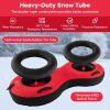 80" 2-Person Inflatable Snow Sled for Kids and Adults - Red