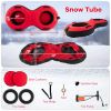 80" 2-Person Inflatable Snow Sled for Kids and Adults - Red
