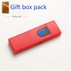Touch Sensing USB Charging Lighter; Mini Electric Cigarette Lighter Arc Rechargeable USB Windproof Device; Gifts For Dad; Husband; Father's Day - Red