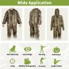 Breathable Camouflage Hunting Suit for Men - Lightweight and Hooded Wild Leafy Design - Adults