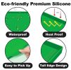 Silicone Griddle Mat Food Grade Silicone Grill Mat Protect the Top Surface from Insects 36 inch Green Color with Silicone Utensil Rest - Ag Company