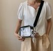 Clarissa Clear Crossbody Bag - Black