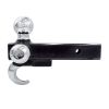 Hyper Tough Automotive Tri-Ball Mount with Hook, Steel, Class V, 1-7/8", 2" & 2-5/16" Hitch Ball, Black - Hyper Tough