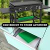 Silicone Griddle Mat Food Grade Silicone Grill Mat Protect the Top Surface from Insects 36 inch Green Color with Silicone Utensil Rest - Ag Company