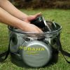 Outdoor Folding Bucket Camping Car Portable Bucket - Khaki - 20L