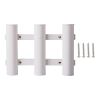 Goture Boat Fishing Rod Holder; 3 Rod Tube Plastic Holder Fishing Tackle Tool - Black